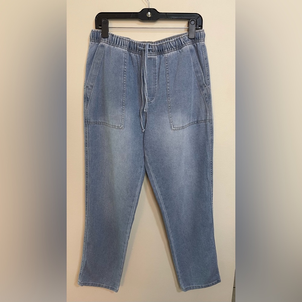 Berkley Jensen Women’s Joggers Denim High Rise Relaxed Pull On Pant Sz Medium - Picture 3 of 17